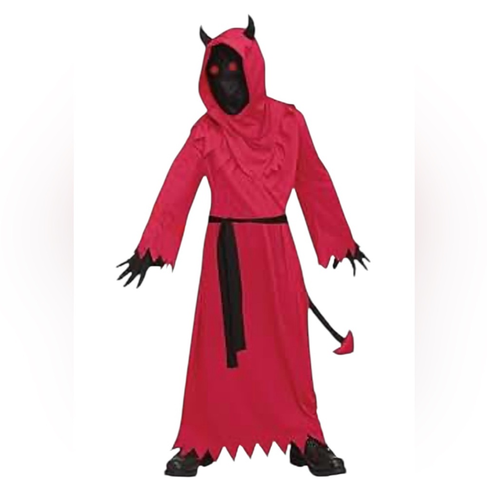 NWT Fun World Kids Unisex Fade In & Out‎ Devil Halloween Costume Cosplay